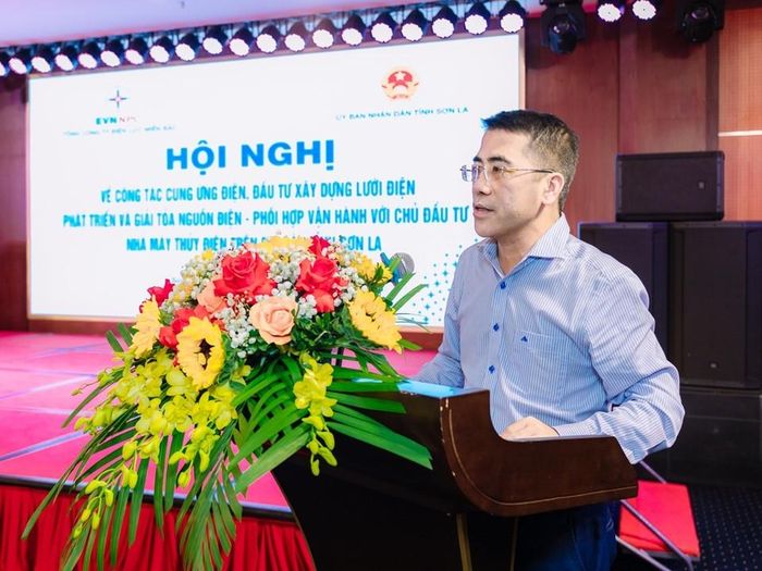 Ông Tăng Thế Hùng, Phó Cục trưởng Cục Điện lực, Bộ Công Thương phát biểu tại Hội nghị. Ảnh NPC