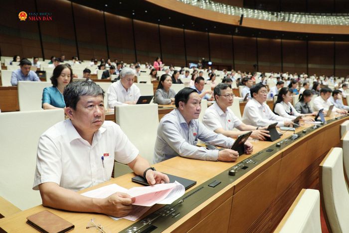 Các đại biểu tham dự phiên họp. Ảnh: Khánh Duy