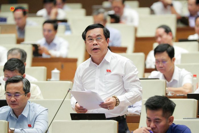 ĐBQH Vương Quốc Thắng (TP. Đà Nẵng) phát biểu. Ảnh: Hồ Long
