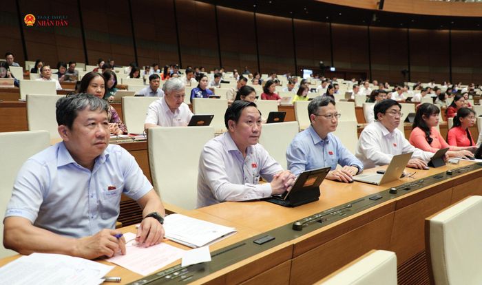 Các đại biểu tham dự phiên họp. Ảnh: Khánh Duy