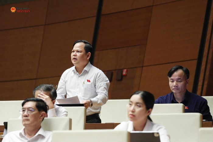ĐBQH Nguyễn Duy Thanh (Cà Mau) phát biểu Ảnh: Khánh Duy