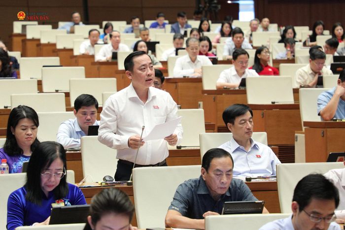 ĐBQH Đào Chí Nghĩa (TP Cần Thơ) phát biểu. Ảnh: Khánh Duy