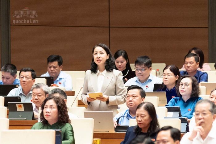 Đại biểu Phan Thị Thuỳ Linh - Đoàn Thanh Hoá. Ảnh: Media Quốc hội