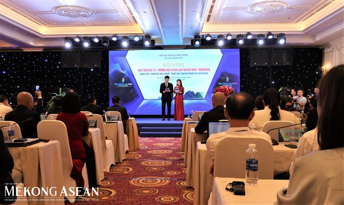 Hội nghị Xúc tiến đầu tư, thương mại và du lịch Quảng Ninh - Indonesia diễn ra chiều ngày 29/10, nằm trong khuôn khổ chương trình Meet Indonesia 2026. Ảnh: Thu Thảo/Mekong ASEAN.