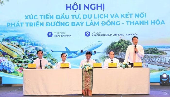 Hội nghị “Xúc tiến đầu tư, du lịch và kết nối phát triển đường bay Lâm Đồng - Thanh Hóa” nhằm thúc đẩy hợp tác giữa hai địa phương, mở rộng thị trường khách du lịch, kết nối doanh nghiệp và tìm giải pháp duy trì, phát triển các đường bay.