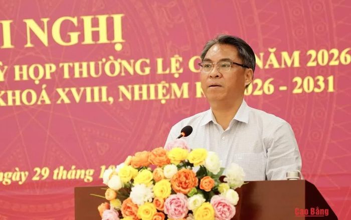 Bí thư Tỉnh ủy, Chủ tịch HĐND tỉnh Phan Thăng An phát biểu tại hội nghị.