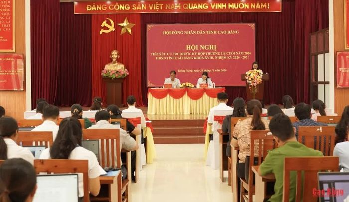 Hội nghị tiếp xúc cử tri tại xã Thông Nông.
