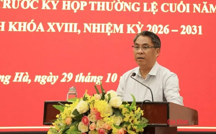 Bí thư Tỉnh ủy, Chủ tịch HĐND tỉnh Phan Thăng An phát biểu tại hội nghị.