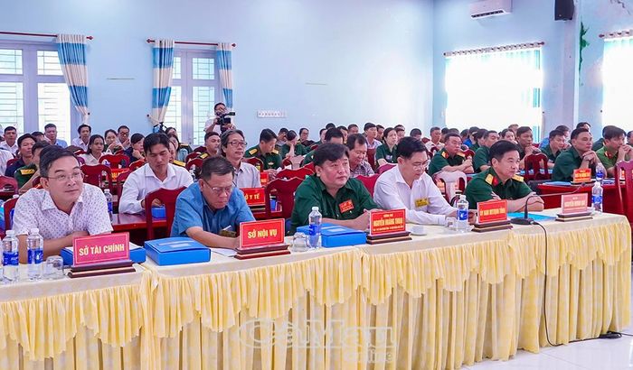  Các đại biểu dự lễ khai mạc diễn tập.