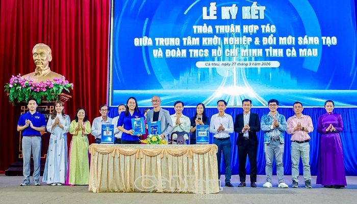 CiNEC ký kết phối hợp với Tỉnh đoàn Cà Mau triển khai hoạt động hỗ trợ, tư vấn và ươm tạo các ý tưởng, dự án khởi nghiệp của đoàn viên, thanh niên.
