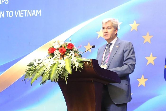 Ông Gonzalo Serrano, Phó Trưởng ban các quan hệ đối tác phái đoàn Liên Minh Châu Âu tại Việt Nam. (Ảnh: Bộ Khoa học và Công nghệ)
