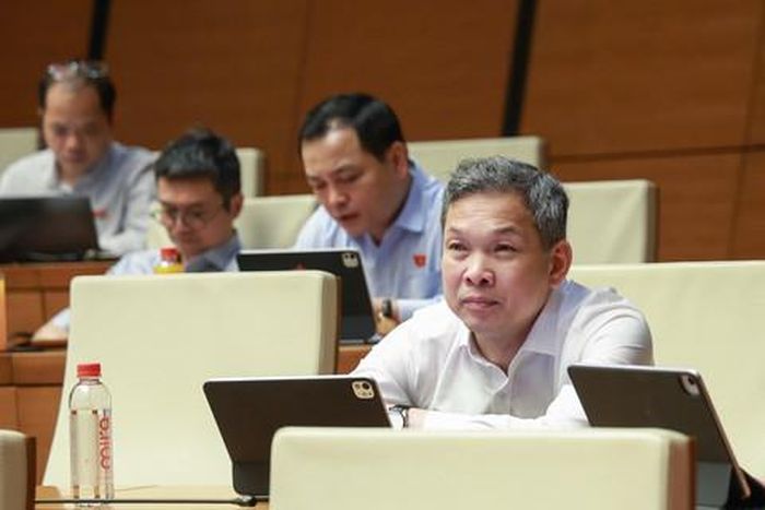 Các ĐBQH tham gia phiên thảo luận tại hội trường