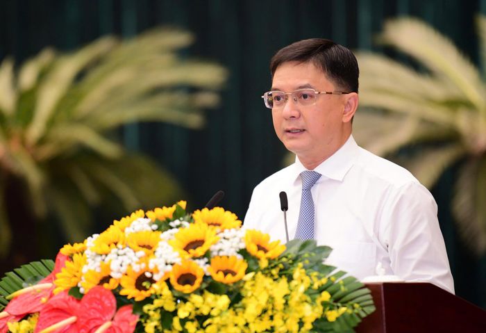 Phó Chủ tịch UBND TPHCM Nguyễn Mạnh Cường phát biểu