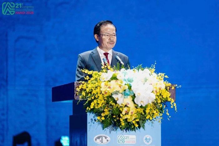 TS. Nguyễn Xuân Dương - Chủ tịch Hội Chăn nuôi Việt Nam, Chủ tịch AAAP 2026 phát biểu tại Hội nghị