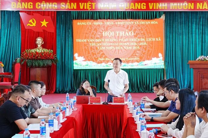 Xã Thuận Hòa tổ chức hội thảo tham vấn định hướng phát triển du lịch giai đoạn 2026–2030, tầm nhìn đến năm 2035, nhằm khai thác tiềm năng, lợi thế và thúc đẩy kinh tế địa phương.