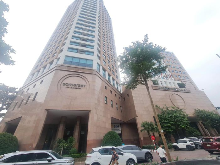Một góc tòa Hà Nội tower đường Hai Bà trưng, phường cửa Nam, TP. Hà Nội.
