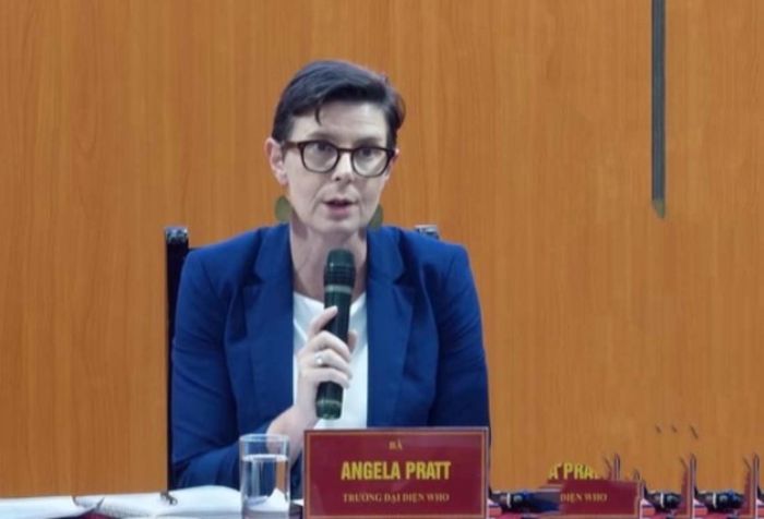 Bà Angela Pratt, Trưởng đại diện Tổ chức Y tế thế giới (WHO) tại Việt Nam.