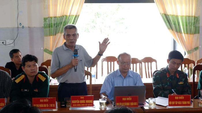 Nhân chứng cung cấp thông tin tại hội thảo. (Ảnh: Q.N)