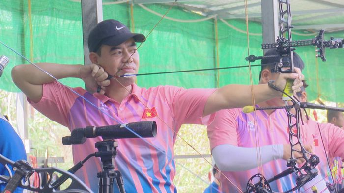 Bắn cung Hà Nội luôn được đánh giá là một trong những đơn vị có lực lượng vận động viên mạnh của cả nước. Ảnh: Ngân Hà