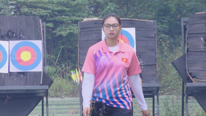 Bắn cung Hà Nội quyết chinh phục ngôi đầu Đại hội Thể thao toàn quốc lần thứ X. Ảnh: Ngân Hà