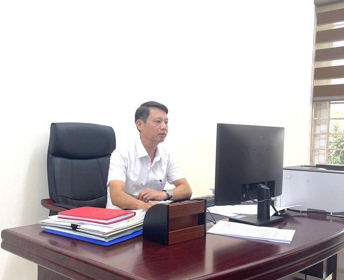 Phó Trưởng phòng Nội vụ - Tư pháp phường Thanh Liệt Nguyễn Thanh Toàn. Ảnh: Đào Tuyết