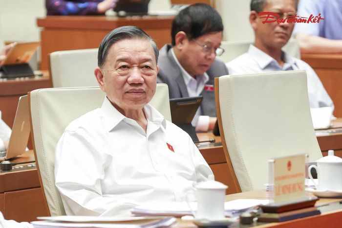 Tổng Bí thư, Chủ tịch nước Tô Lâm dự phiên thảo luận. Ảnh: Quang Vinh