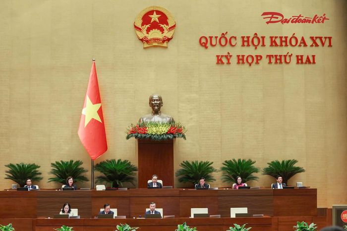 Chủ tọa điều hành phiên thảo luận. Ảnh: Quang Vinh