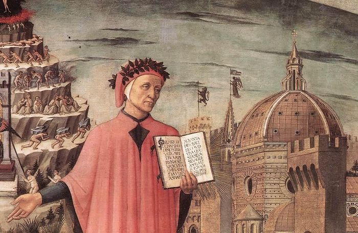 Dante Alighieri, thường được gọi tắt Dante, là thi hào vĩ đại nhất của Italy. Tác phẩm chính của ông, Thần khúc, đã đánh dấu bình minh của thời Phục Hưng và truyền cảm hứng cho nhiều thế hệ thi sĩ về sau. Ảnh: Wikipedia.