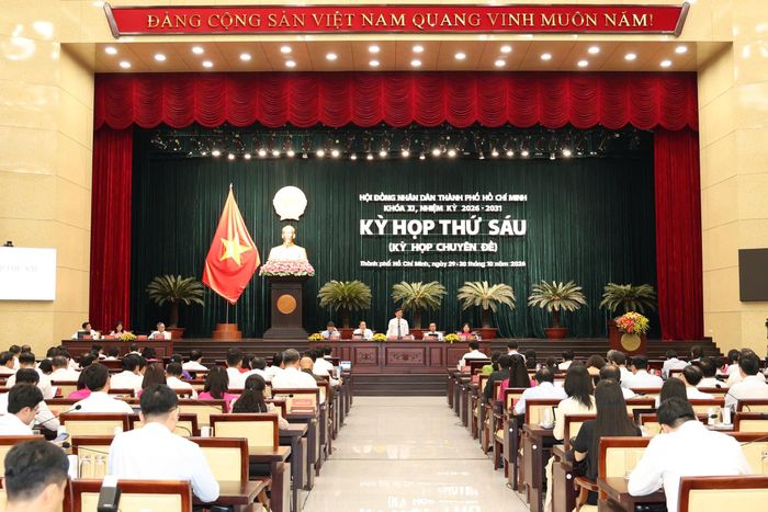  Kỳ họp thứ 6 HĐND TP.HCM khóa XI ngày 30/10. Ảnh: Nguyên Nguyên.