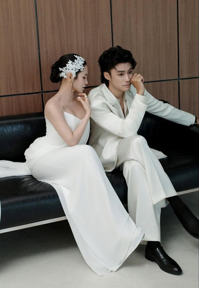 Ảnh cưới của cặp uyên ương. Ảnh: FBNV.