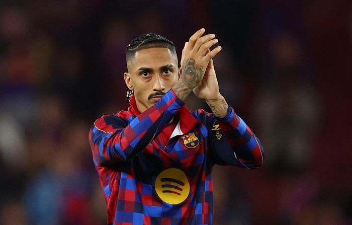 Các ca chấn thương đã cản trở đáng kể sự nghiệp của Raphinha tại Barca. Ảnh: Reuters.