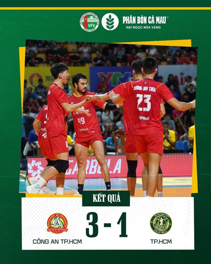 Công an TP.HCM thắng 3-1 trước TP.HCM trong trận "derby". Ảnh: VFV