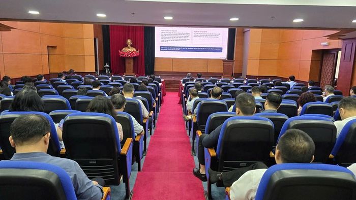 Toàn cảnh buổi tập huấn tại điểm cầu Bộ VHTTDL sáng 30.10