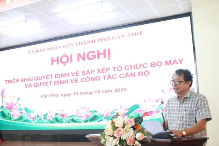 Phó Chủ tịch UBND TP. Cần Thơ Nguyễn Văn Khởi phát biểu