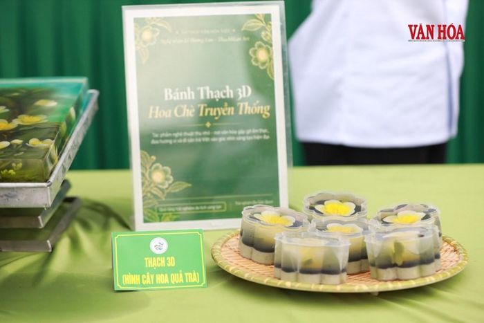 Không gian sự kiện với nhiều món ăn từ nguyên liệu trà xanh