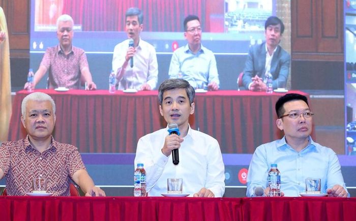 Ông Chu Tiến Đạt, Chủ tịch Hội đồng thành viên Tổng công ty Truyền thông đa phương tiện VTC, Phó Trưởng Ban Tổ chức chia sẻ tại sự kiện