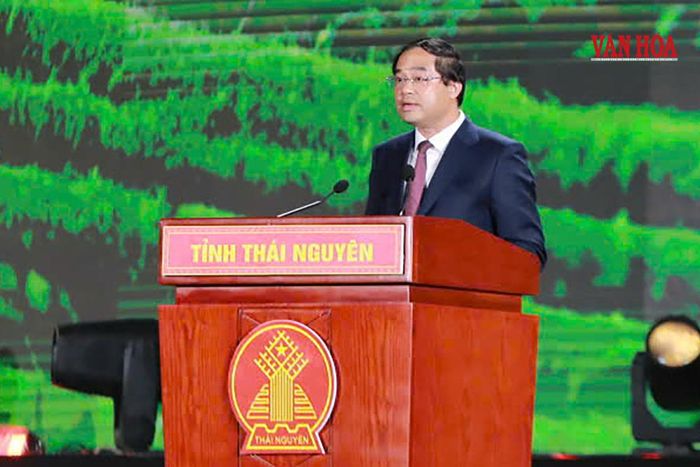 Bí thư Tỉnh ủy Thái Nguyên Trịnh Xuân Trường phát biểu khai mạc