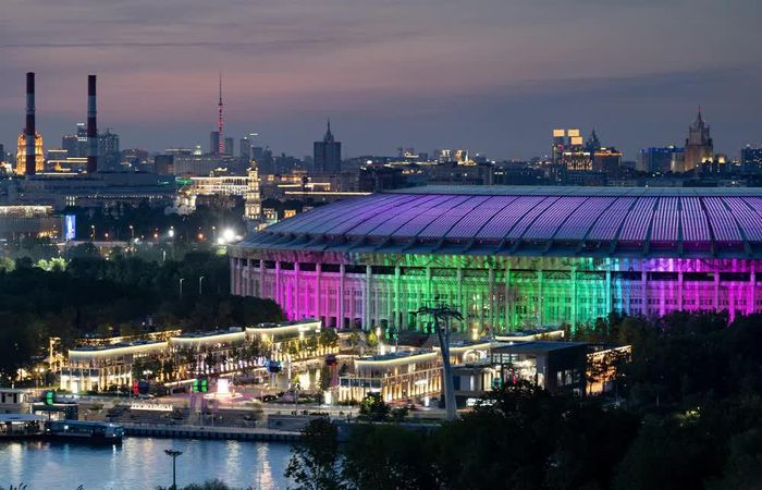 Sân vận động Luzhniki ở thủ đô Moskva, Nga. Ảnh: THX/TTXVN phát