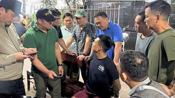 Phạm nhân Lê Văn Cường bị bắt sau khi trốn khỏi Trại giam A2. (Ảnh: Công an cung cấp)