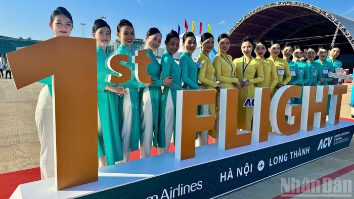 Trong giai đoạn đầu, Vietnam Airlines dự kiến khai thác tuyến Long Thành-Hà Nội cùng một số đường bay quốc tế. (Ảnh: THIÊN VƯƠNG)