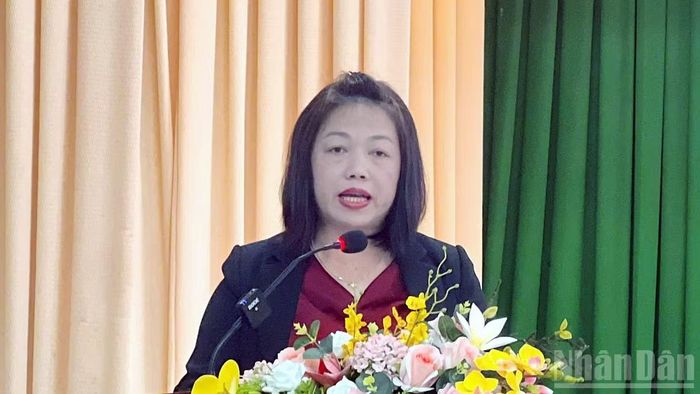 Phó Chủ tịch Ủy ban nhân dân phường Xuân Trường-Đà Lạt Hồ Thị Bích Vân kỳ vọng người tham gia được trải nghiệm vùng đất, tìm hiểu đời sống cư dân địa phương và mang theo những hình ảnh đẹp. (Ảnh: ĐAM TRỌNG)
