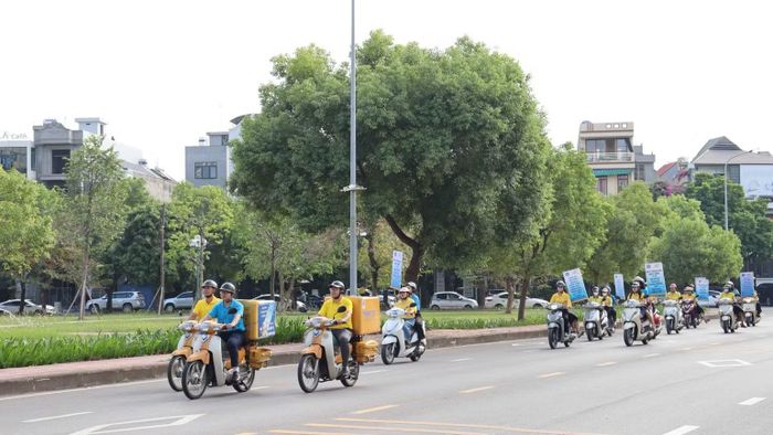 Các hoạt động tuyên truyền ngay sau lễ phát động. ( Ảnh: N.H)