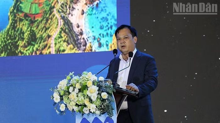 Đồng chí Chử Văn Hải trình bày ý kiến tại hội thảo. (Ảnh: PHÚC THẮNG)