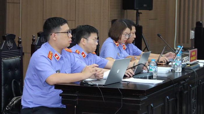Đại diện Viện Kiểm sát tại tòa. (Ảnh: M.HÙNG)