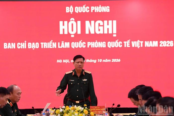 Thượng tướng Nguyễn Trường Thắng chủ trì Hội nghị Ban chỉ đạo Triển lãm Quốc phòng quốc tế Việt Nam 2026.