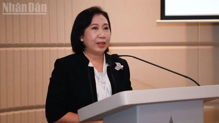 Phó Cục trưởng Cục Xúc tiến Văn hóa, Bộ Văn hóa Thái Lan Pratana Sintunava. (Ảnh: MINH THẮNG)