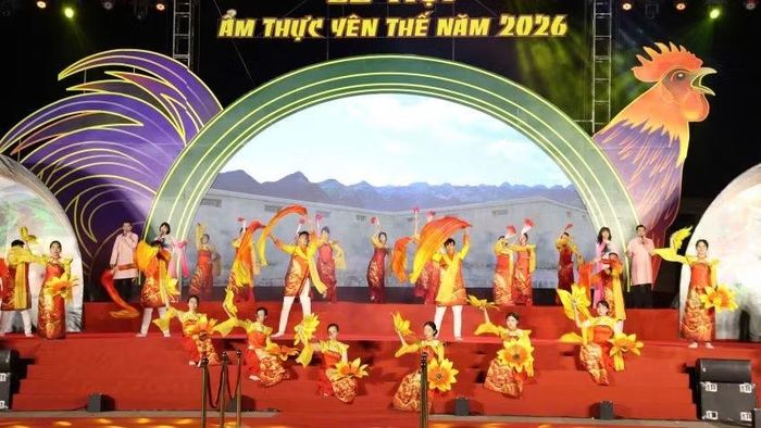Chương trình nghệ thuật tôn vinh vùng đất Yên Thế. (Ảnh: ĐH)