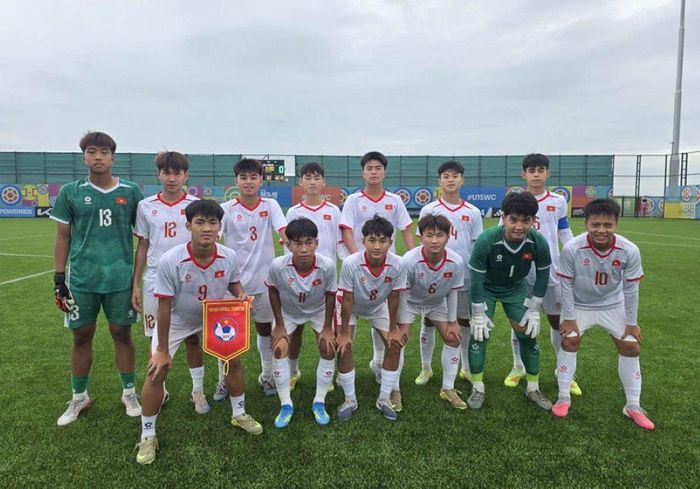 U15 Việt Nam đã vượt qua chủ nhà U15 Azerbaijan ở trận đấu muộn tối 29-10. Ảnh: VFF 