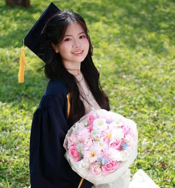 Nguyễn Thị Hằng tại trường ĐH Sư phạm Hà Nội. (Ảnh: NVCC)