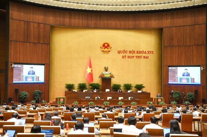  Đại biểu Quốc hội dự họp. Ảnh: VIẾT CHUNG 